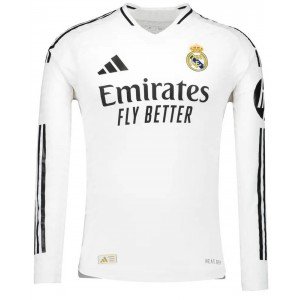 Camisa I Real Madrid 2024 2025 Adidas oficial manga comprida